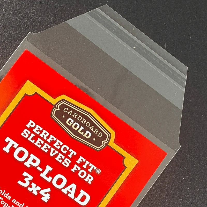 2,500ct Perfect Fit Toploader Cards Sleeves - 75pt-140pt Size - Cardboard Gold - Image 2
