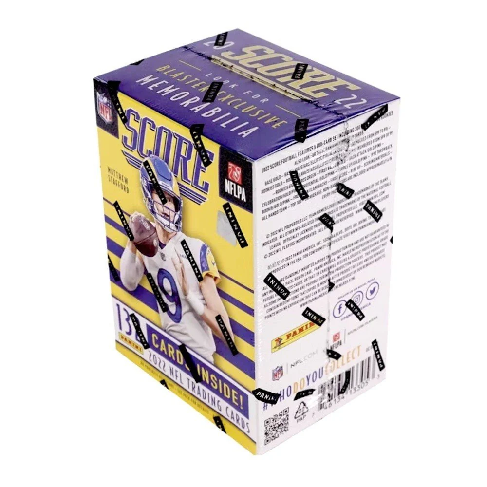 2022 Panini Score Football 6-Pack Fanatics Blaster Box (Pink Parallels)
