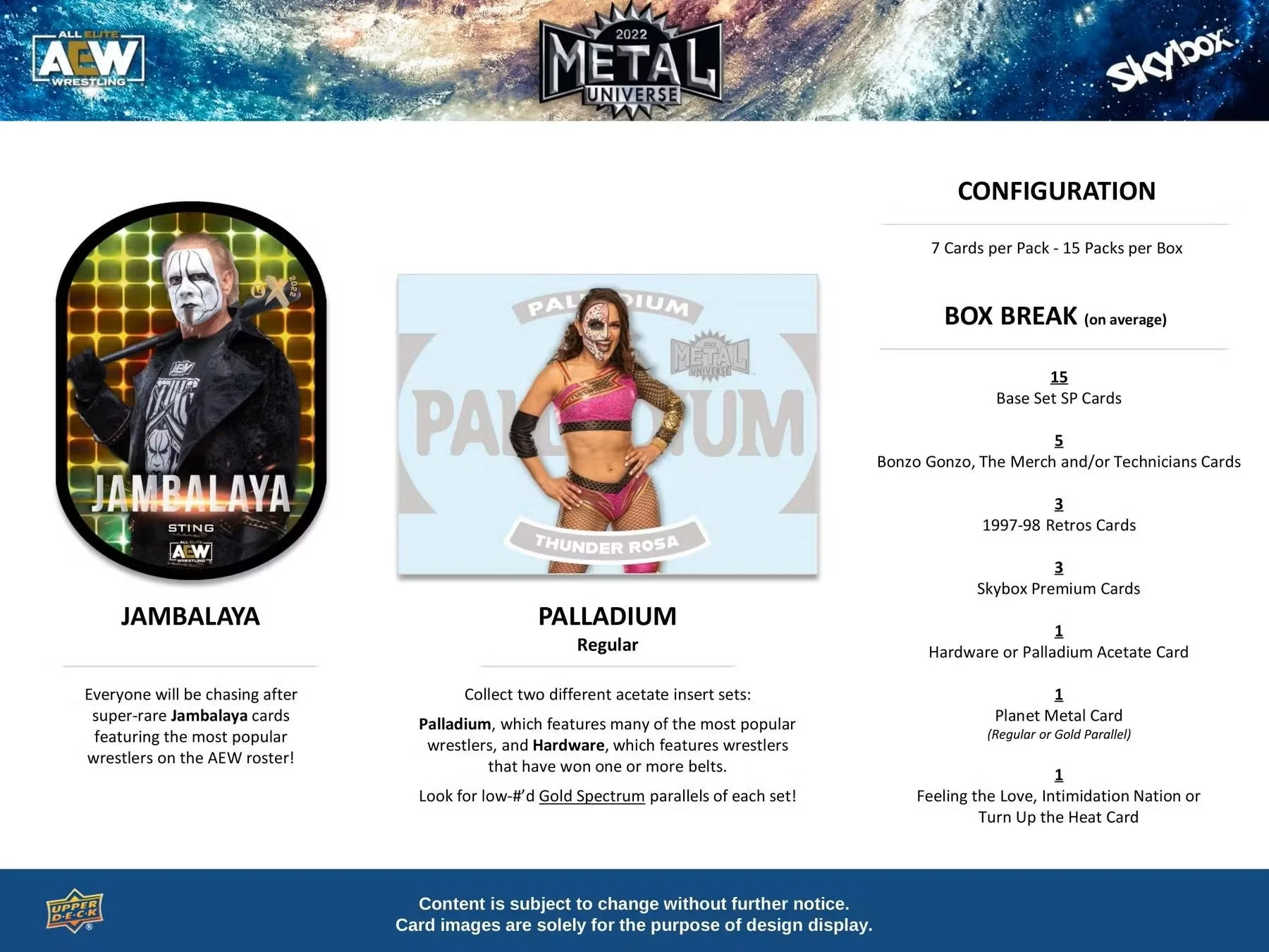 2022 Upper Deck All Elite Wrestling AEW Skybox Metal Universe Hobby Box - Image 7