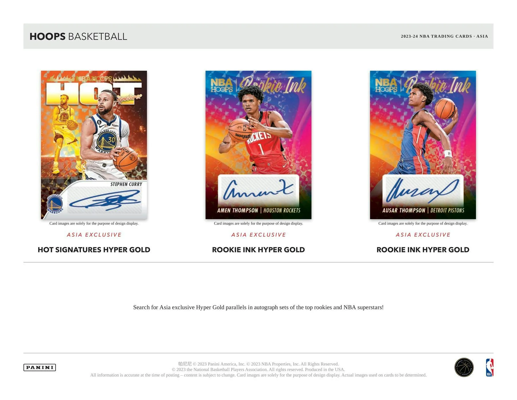 2023-24 Panini Hoops Basketball Asia Box - Image 6