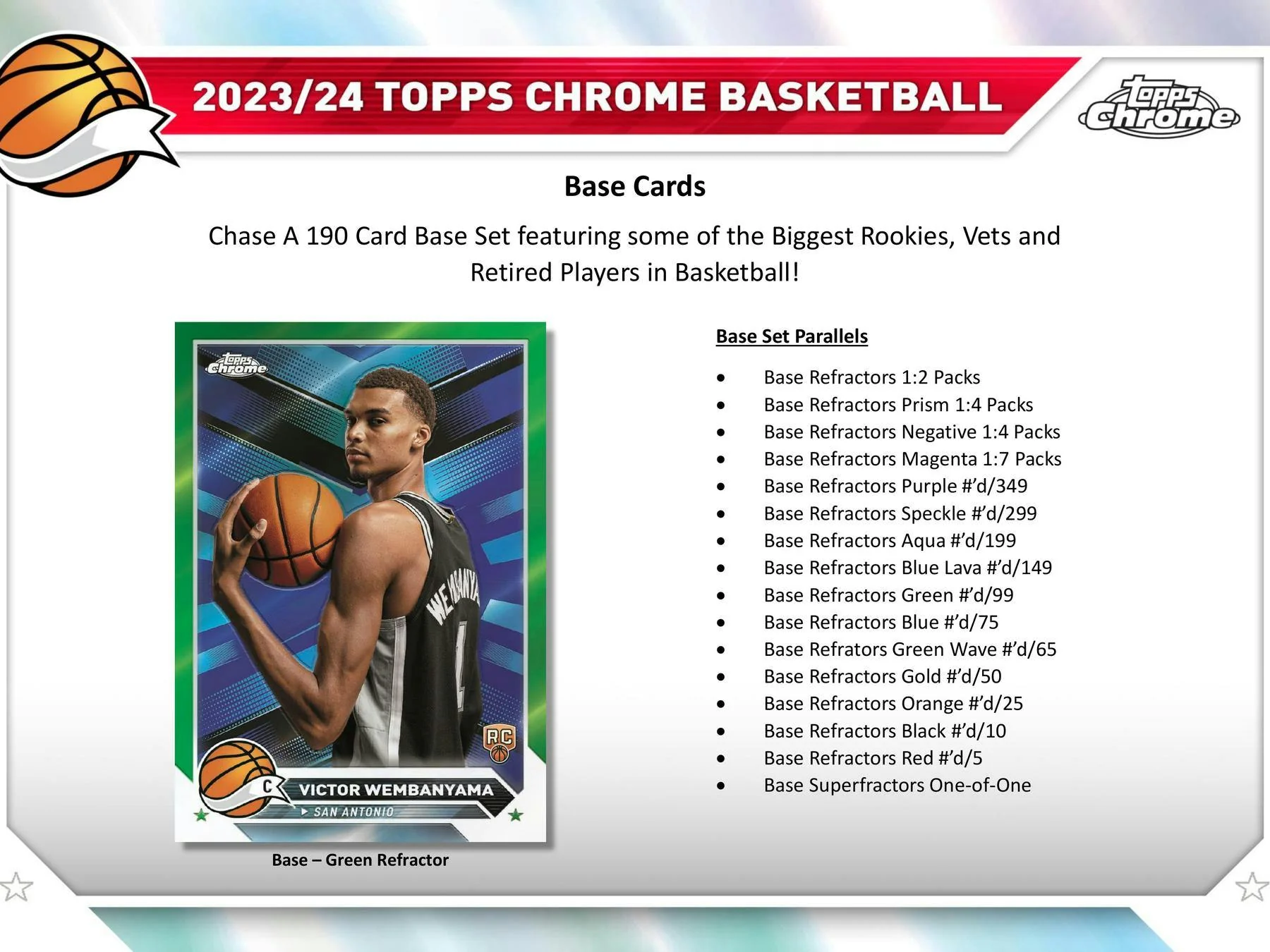 2023-24 Topps Chrome Basketball Hobby Box - Image 4