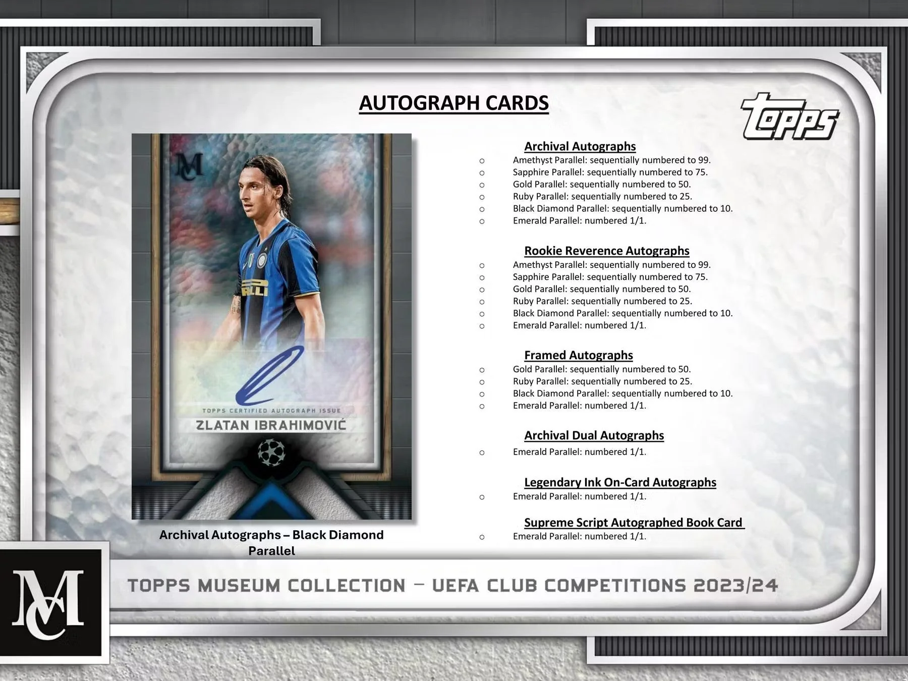 2023-24 Topps UEFA Club Competitions Museum Collection Soccer Hobby Box - Image 3