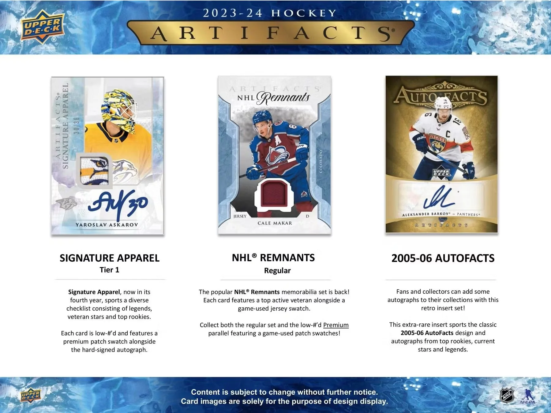 2023-24 Upper Deck Artifacts Hockey Hobby Box - Image 6