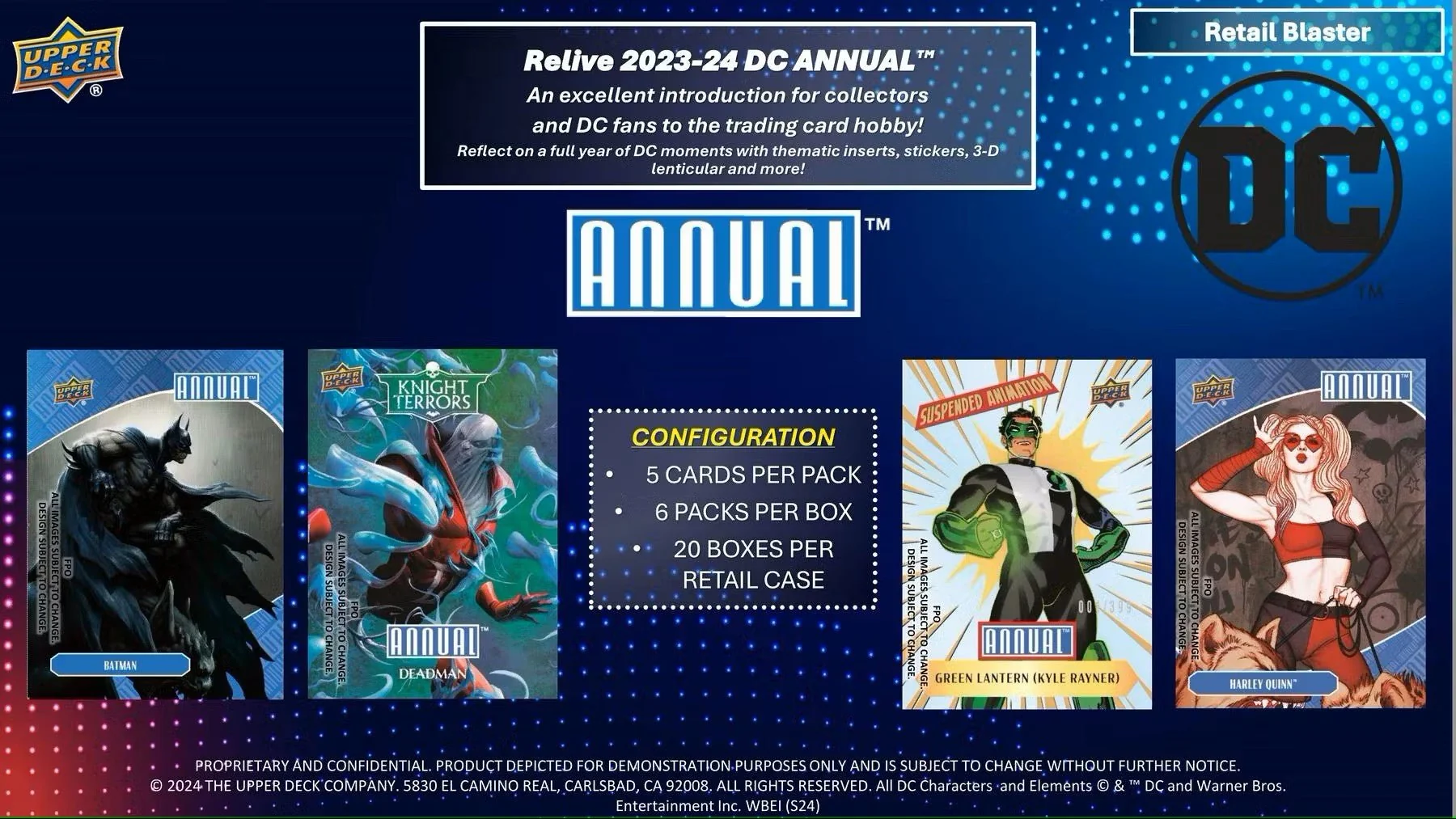 2023/24 Upper Deck DC Annual 6-Pack Blaster Box - Image 3