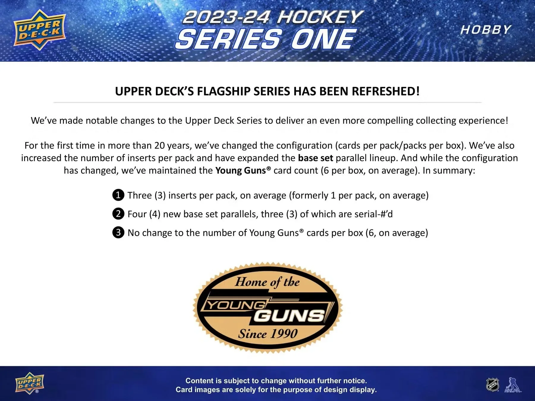 2023-24 Upper Deck Series 1 Hockey Hobby Box - Image 5