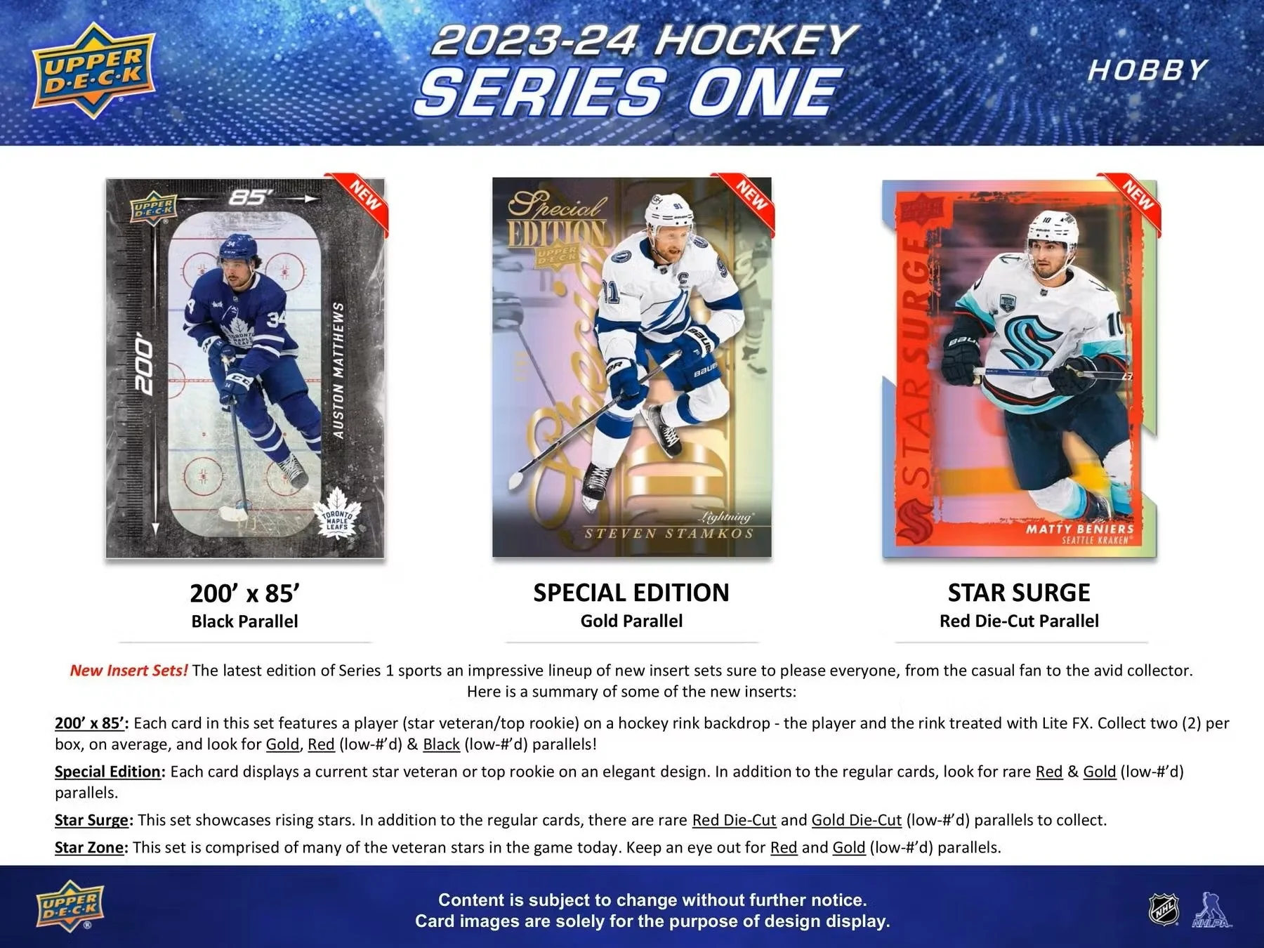 2023-24 Upper Deck Series 1 Hockey Hobby Box - Image 8