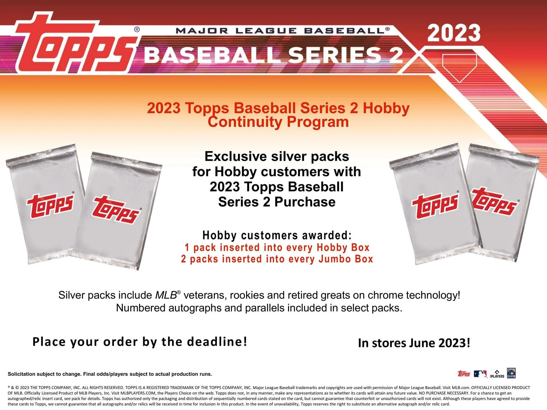 2023 Topps Series 2 Baseball Hobby Jumbo Box - Image 12