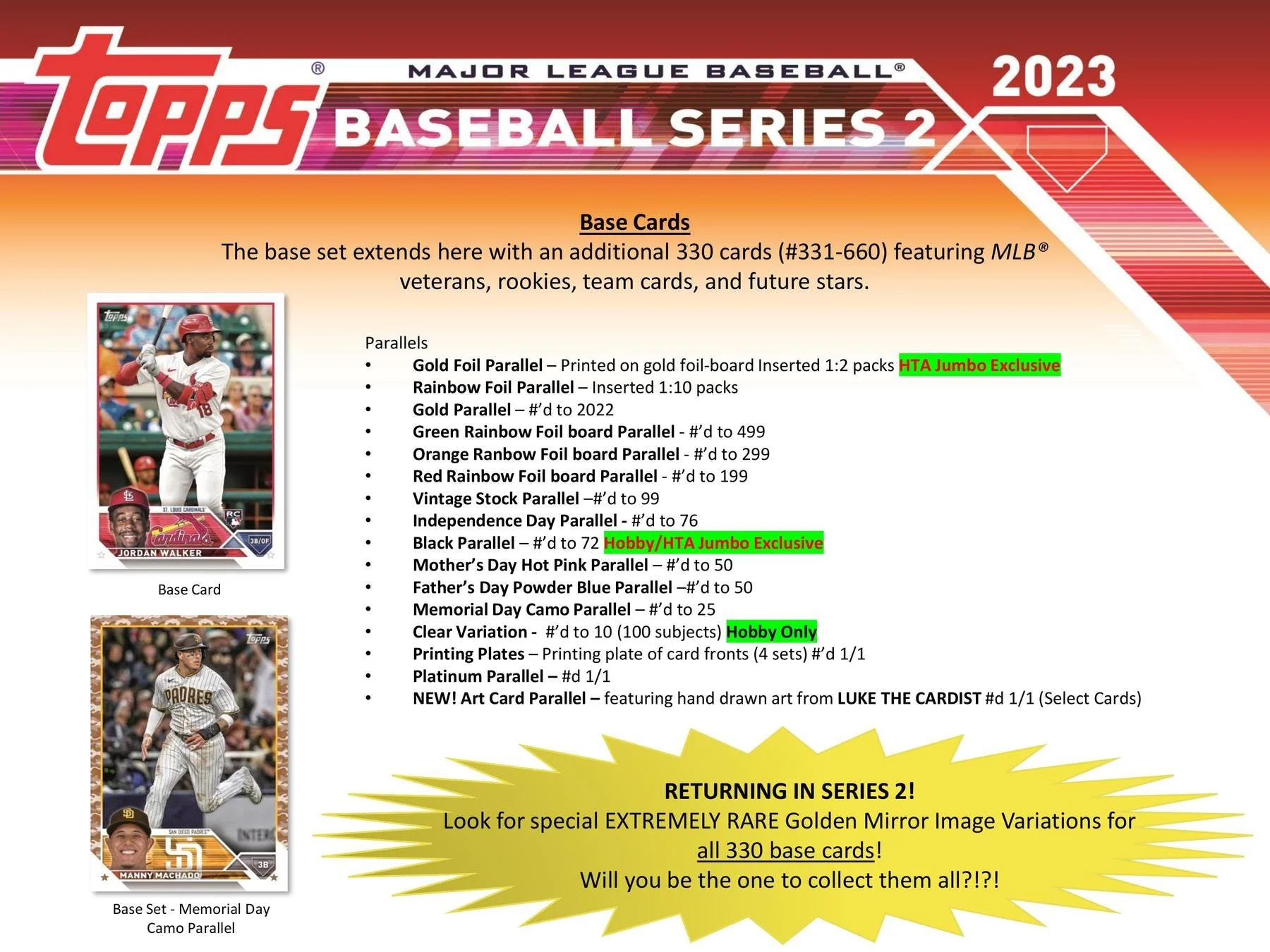 2023 Topps Series 2 Baseball Hobby Jumbo Box - Image 5