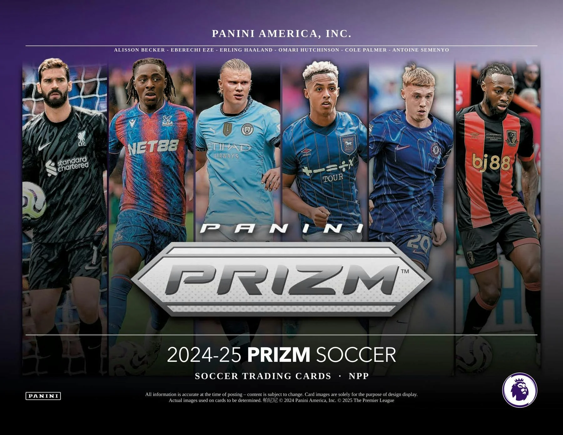 2024-25 Panini Prizm Premier League EPL Soccer 6-Pack Blaster Box (Pink Mosaic Prizms!) - Image 3