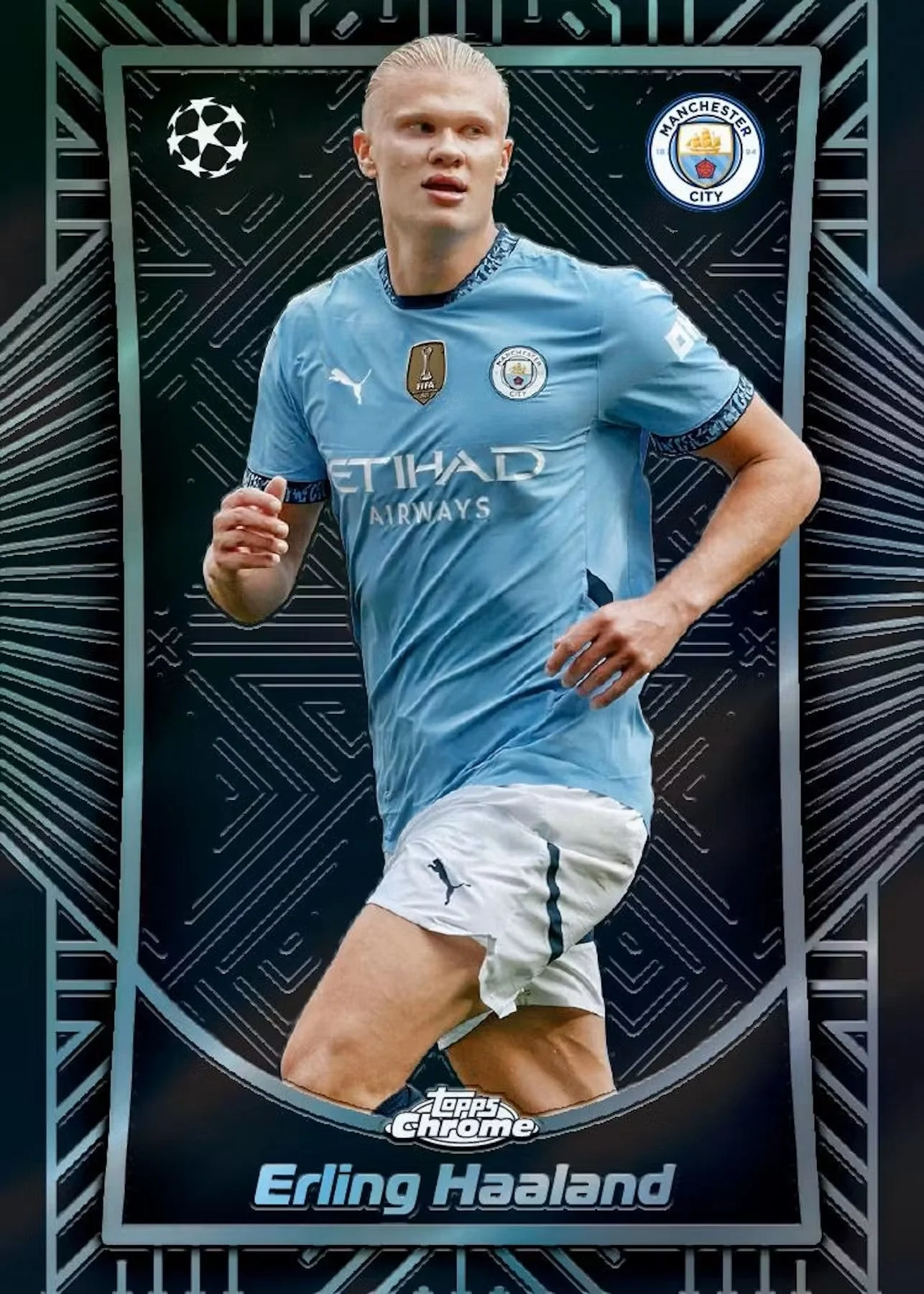 2024-25 Topps Chrome UEFA Club Competitions Soccer Hobby Jumbo Box - Image 16