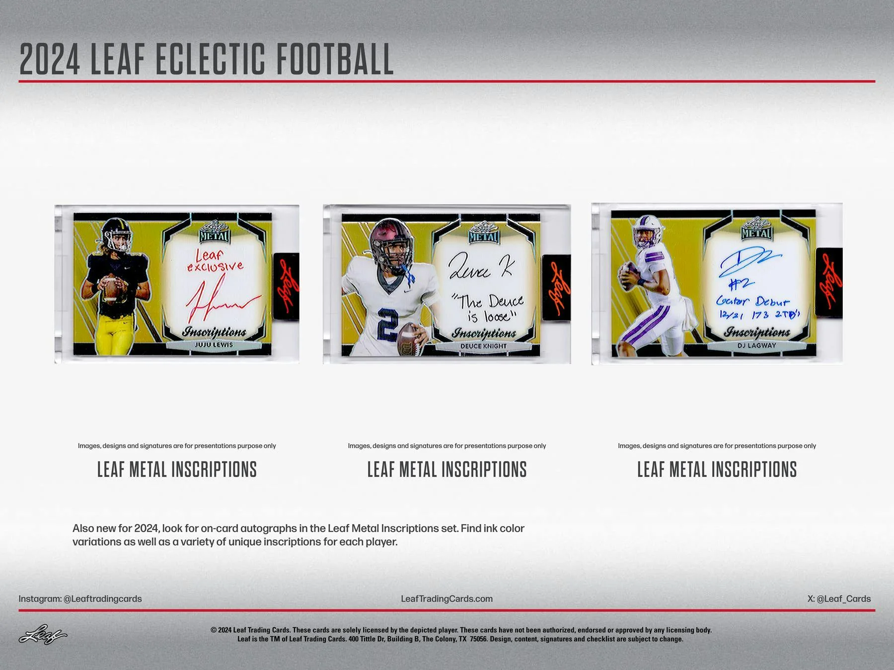 2024 Leaf Eclectic Football Jumbo Box - Image 8