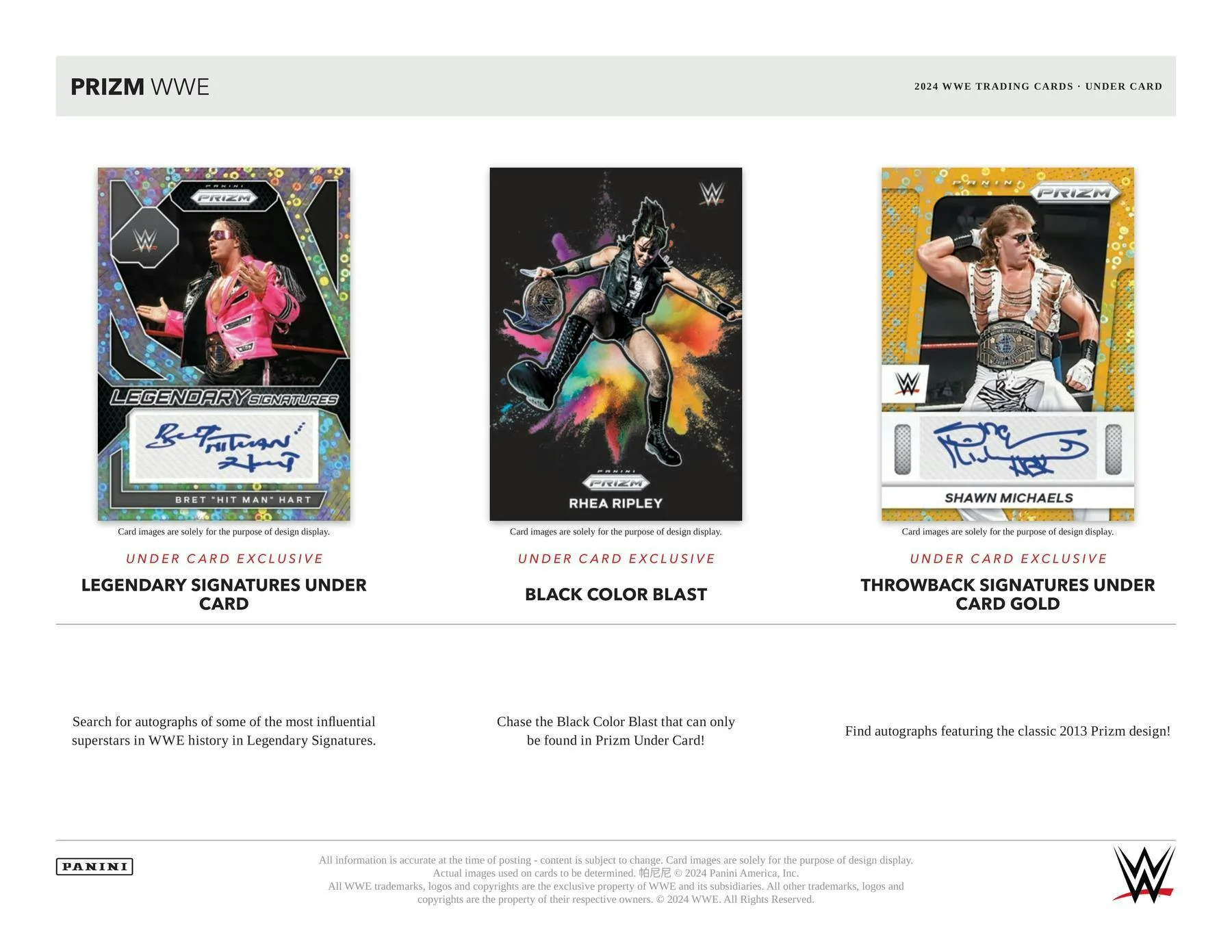 2024 Panini Prizm WWE Wrestling Under Card Box - Image 5