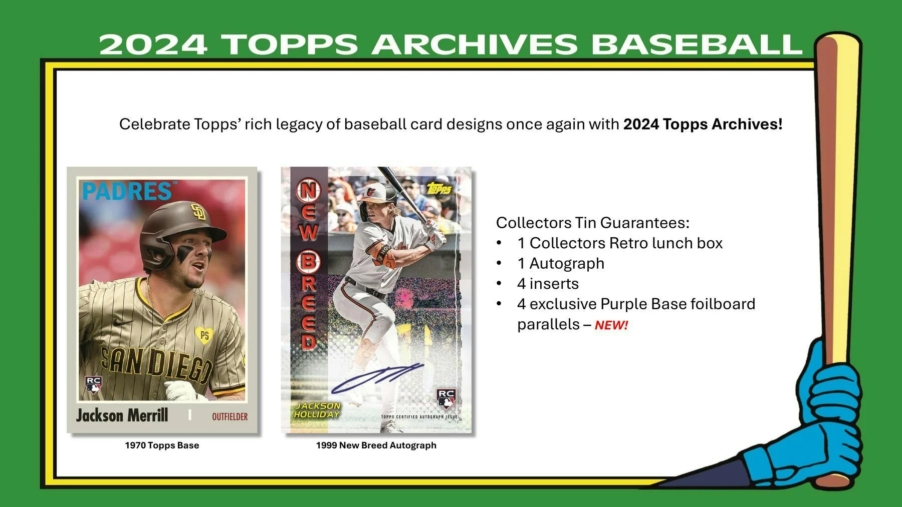 2024 Topps Archives Baseball Collector Box - Image 3