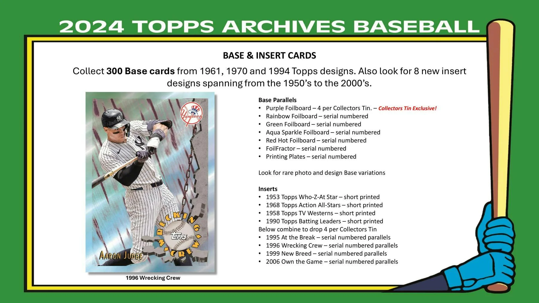 2024 Topps Archives Baseball Collector Box - Image 4