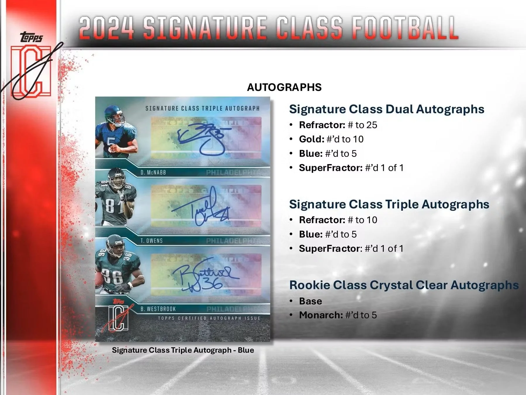 2024 Topps Signature Class Football Mega Box - Image 9