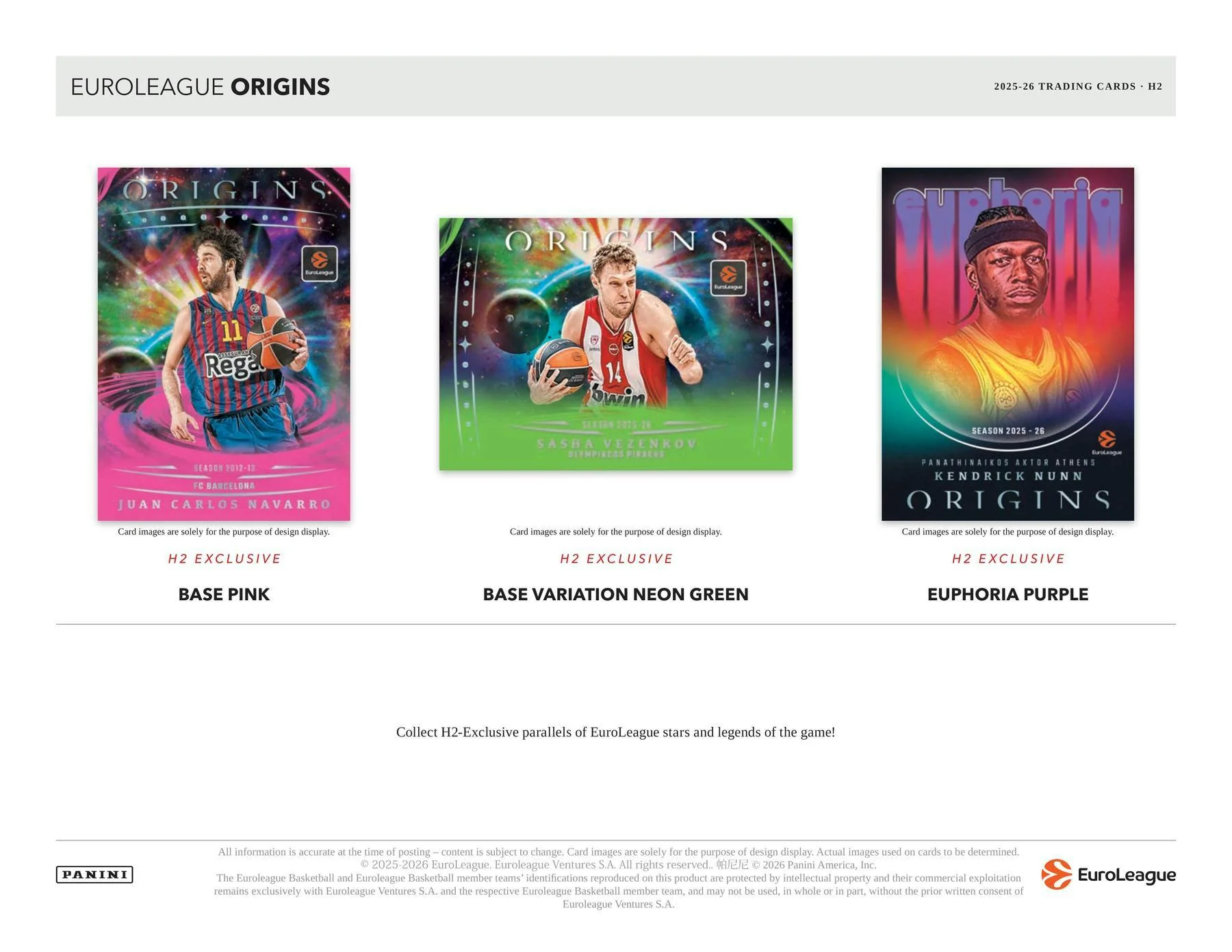 2025/26 Panini Origins EuroLeague Basketball H2 Box | Columbia Sports Cards - Image 3
