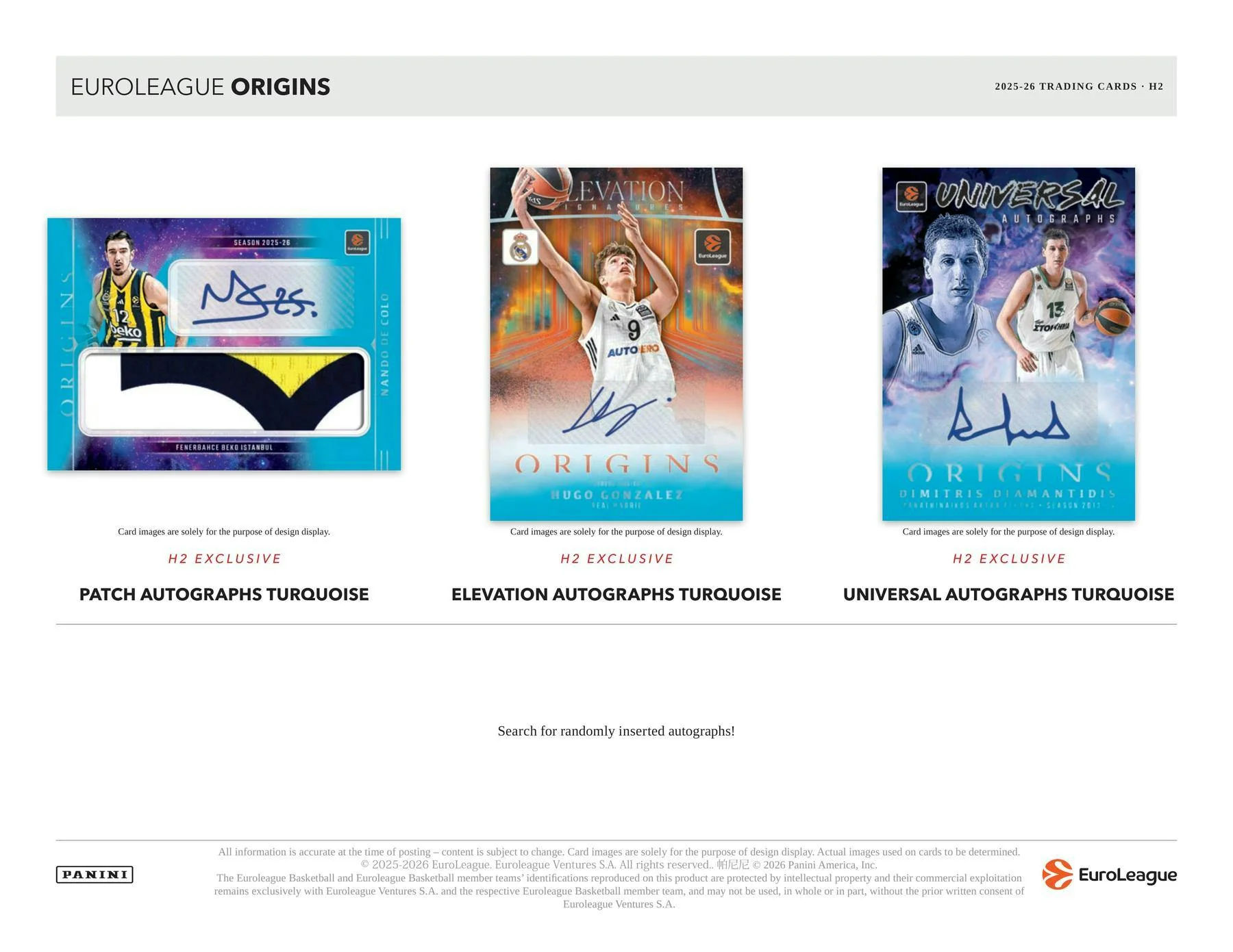 2025/26 Panini Origins EuroLeague Basketball H2 Box | Columbia Sports Cards - Image 4