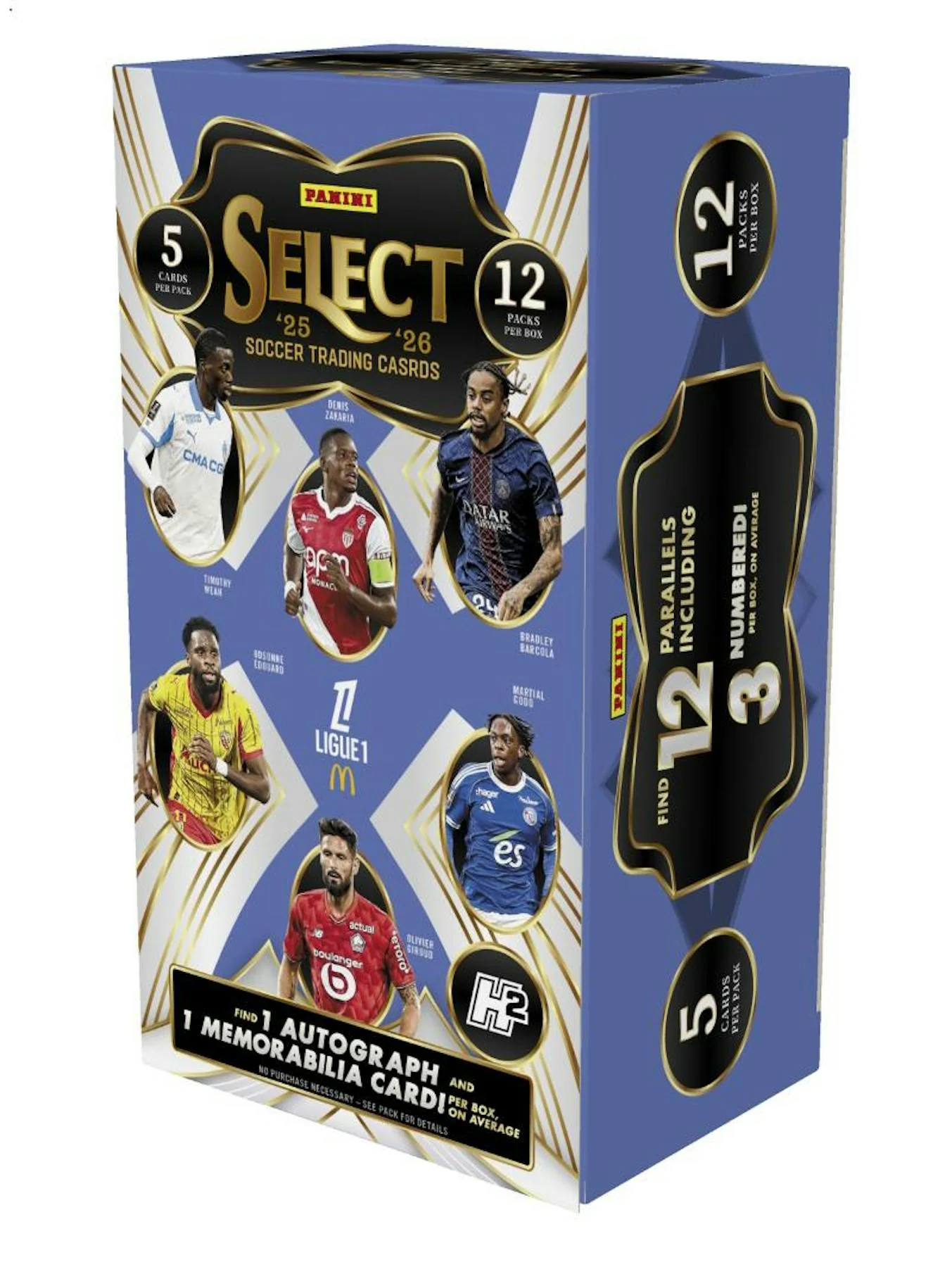 2025/26 Panini Select Ligue 1 Soccer H2 Box | Columbia Sports Cards