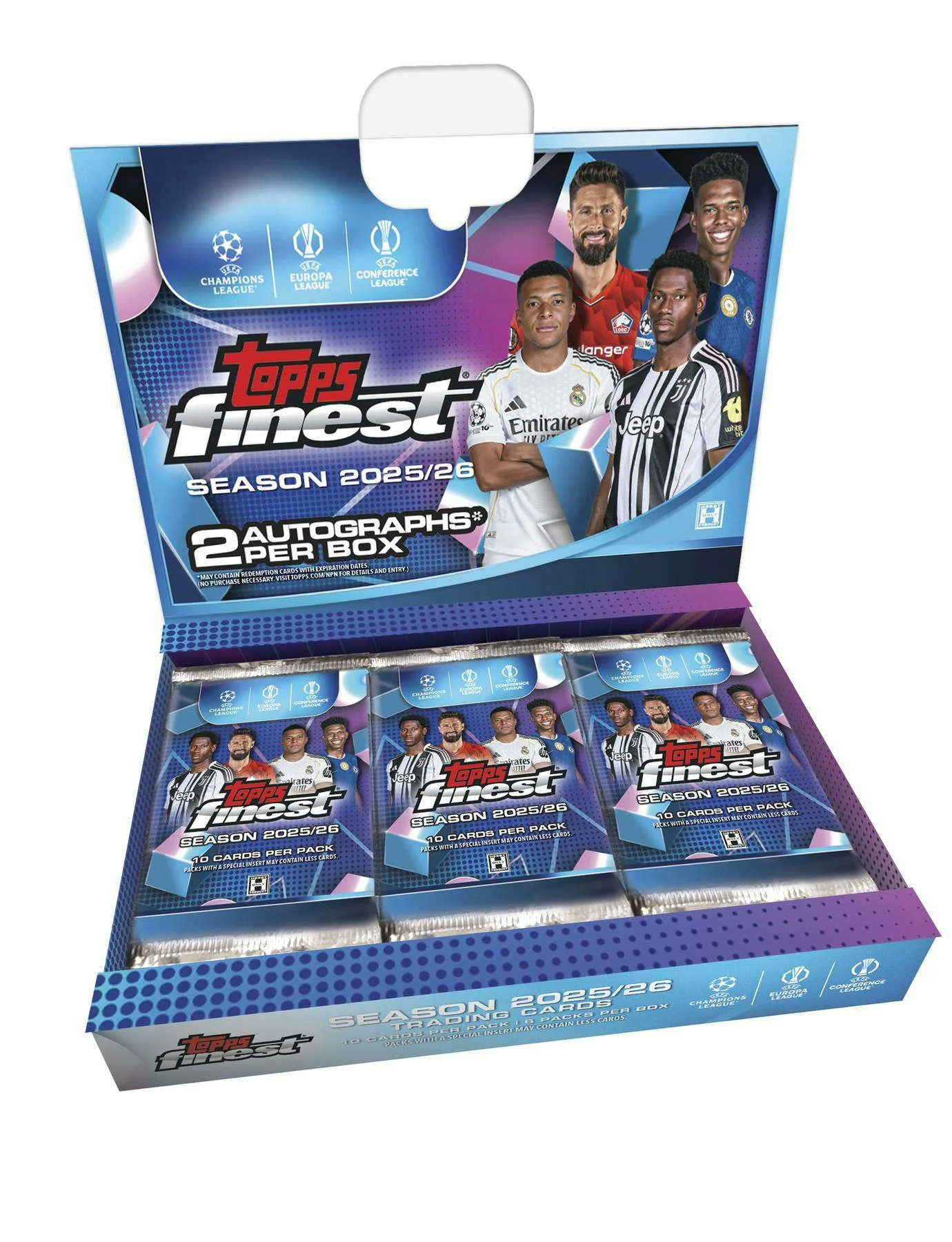 2025/26 Topps UEFA Club Competitions Finest Soccer Hobby Box | Columbia Sports Cards
