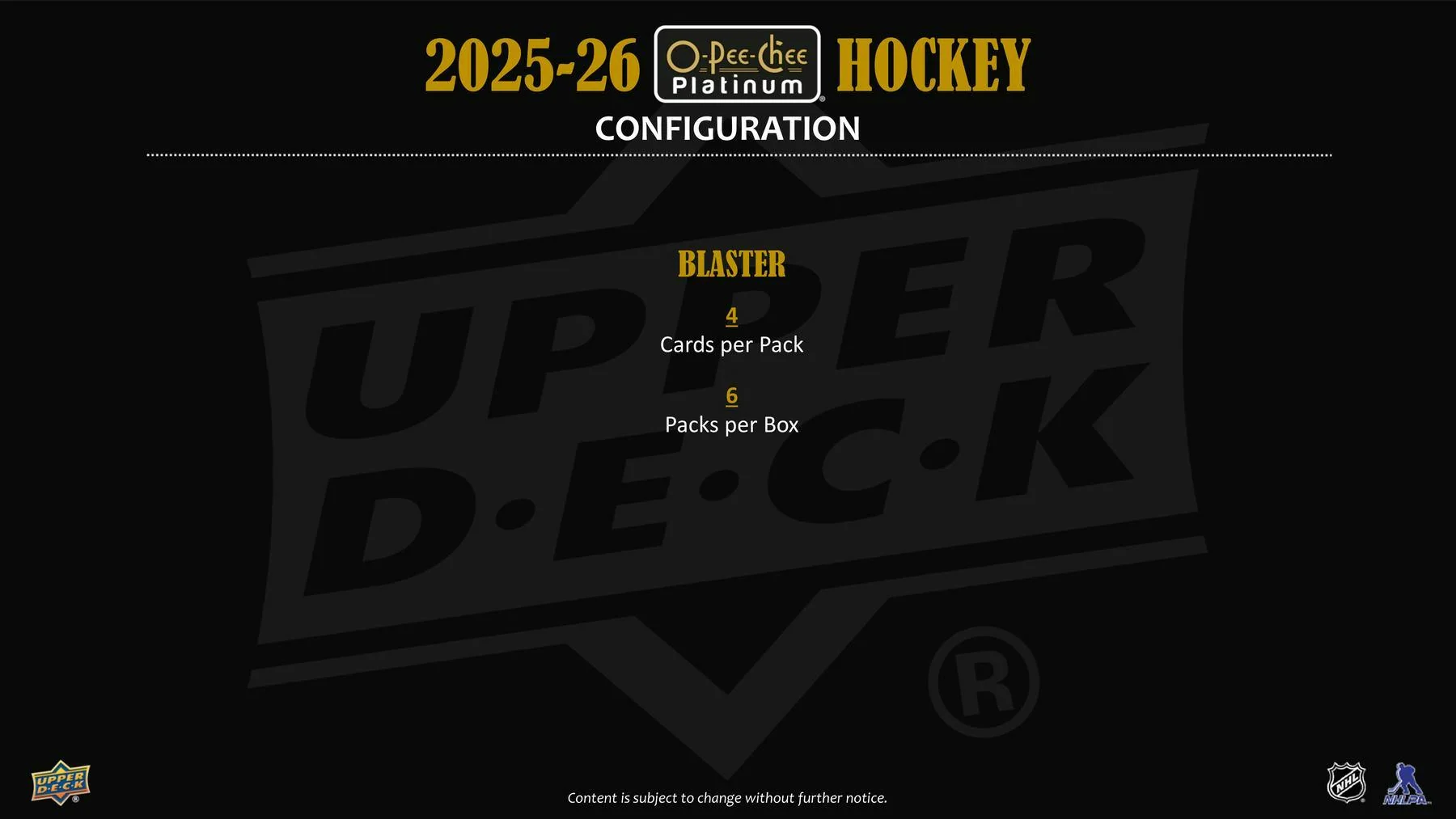 2025/26 Upper Deck O-Pee-Chee Platinum Hockey Blaster Box - Image 9