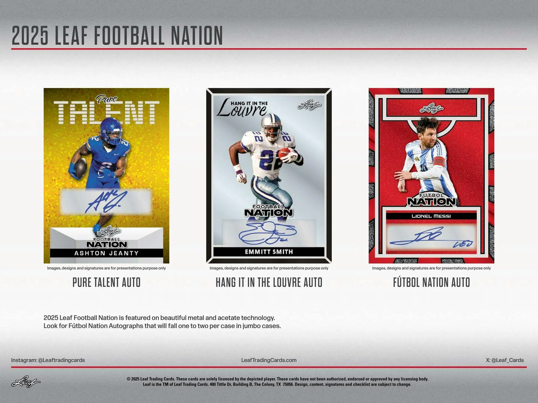 2025 Leaf Football Nation Hobby Jumbo Box | Columbia Sports Cards - Image 4