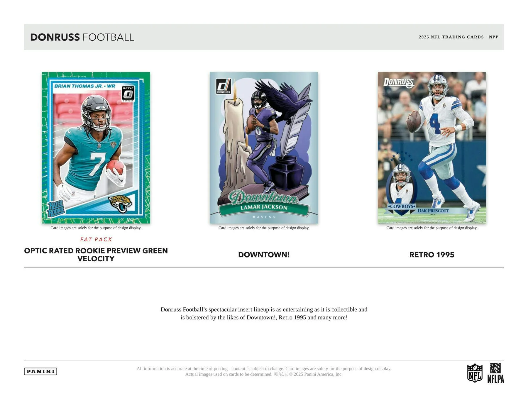 2025 Panini Donruss Football Jumbo Value Pack | Columbia Sports Cards - Image 5