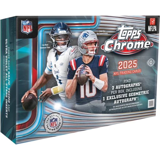 2025 Topps Chrome Football Breaker’s Delight Box | Columbia Sports Cards