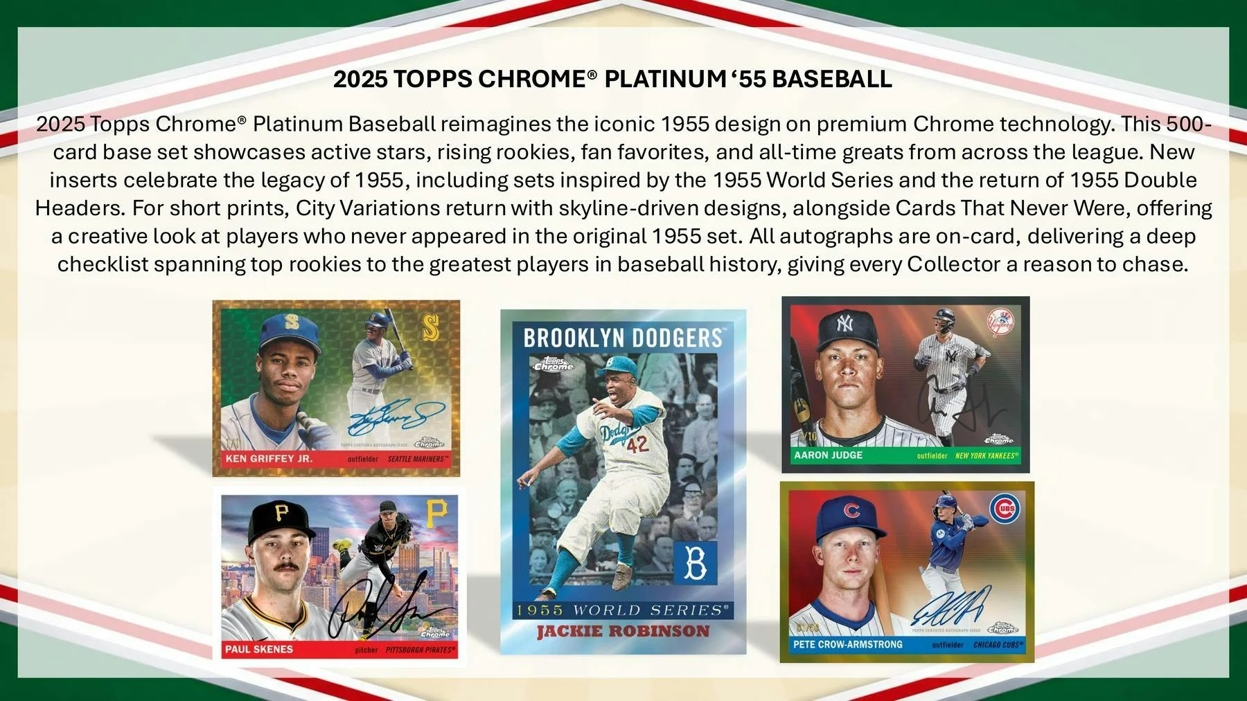 2025 Topps Chrome Platinum ’55 Baseball Hobby Box | Columbia Sports Cards - Image 3