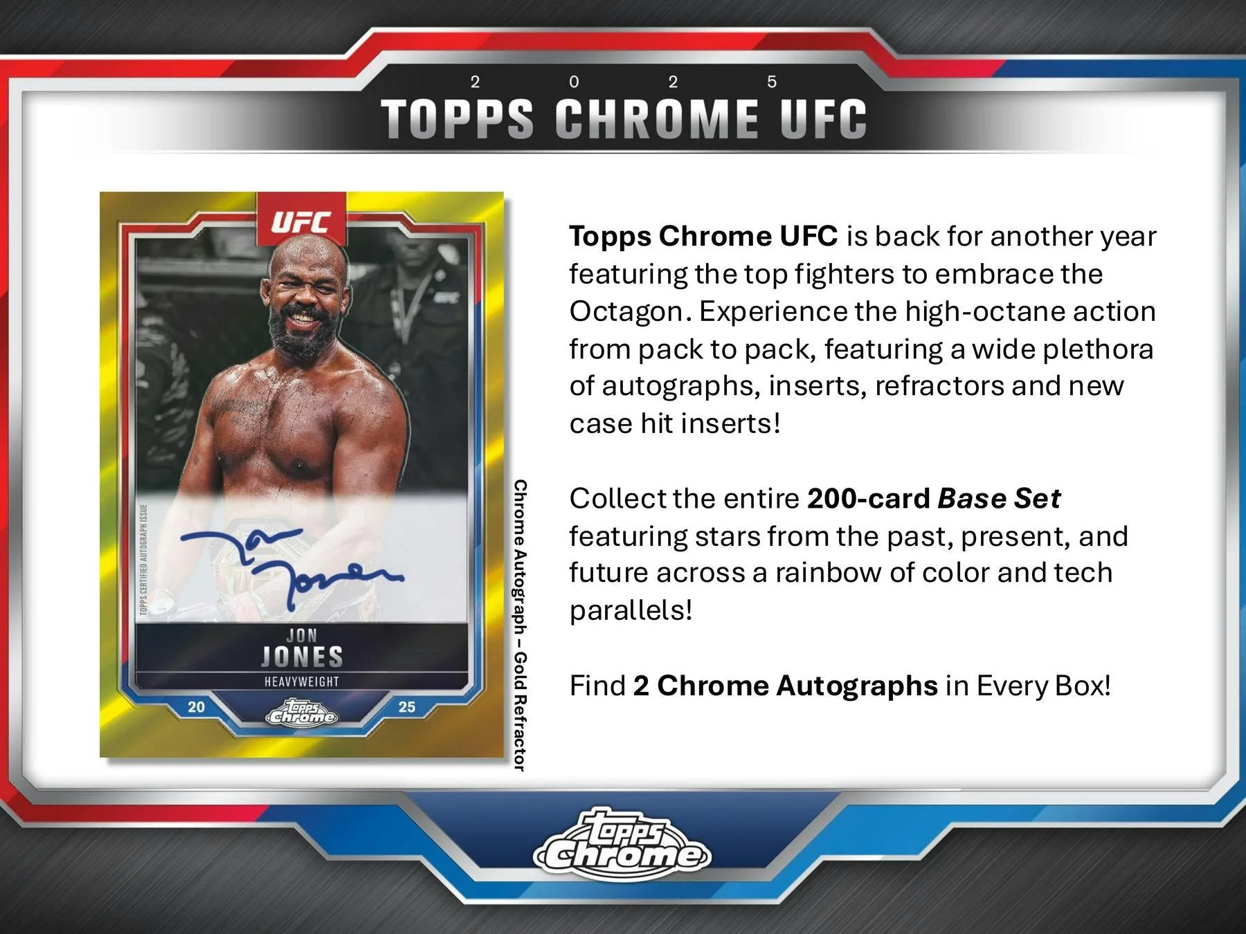 2025 Topps Chrome UFC Hobby Box - Image 3