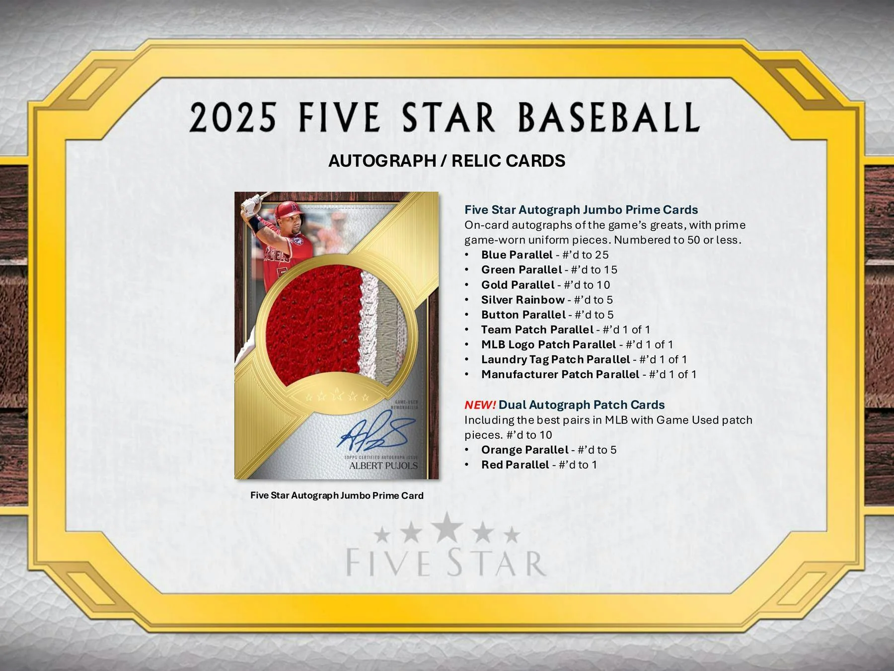 2025 Topps Five Star Baseball Hobby Box - Image 5