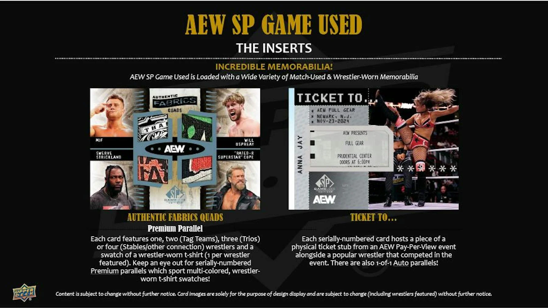 2025 Upper Deck AEW SP Game Used Wrestling Hobby Box | Columbia Sports Cards - Image 4