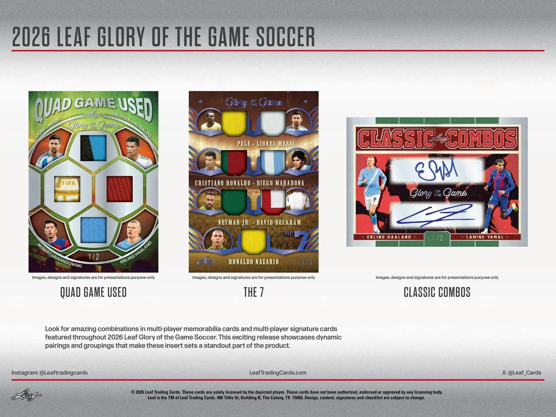 2026 Leaf Glory of the Game Soccer Hobby Box | Columbia Sports Cards - Image 6