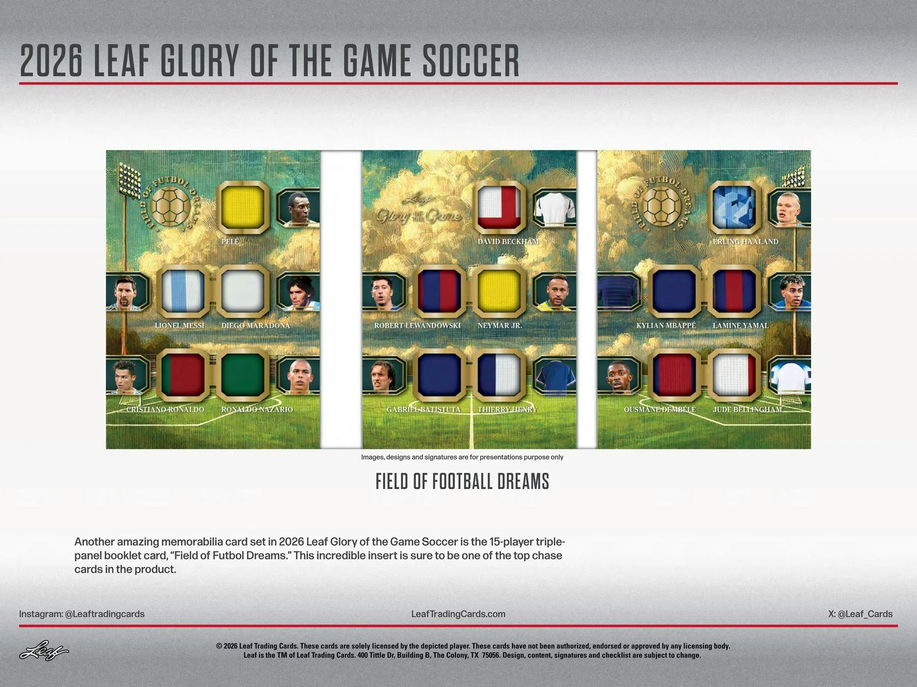 2026 Leaf Glory of the Game Soccer Hobby Box | Columbia Sports Cards - Image 7
