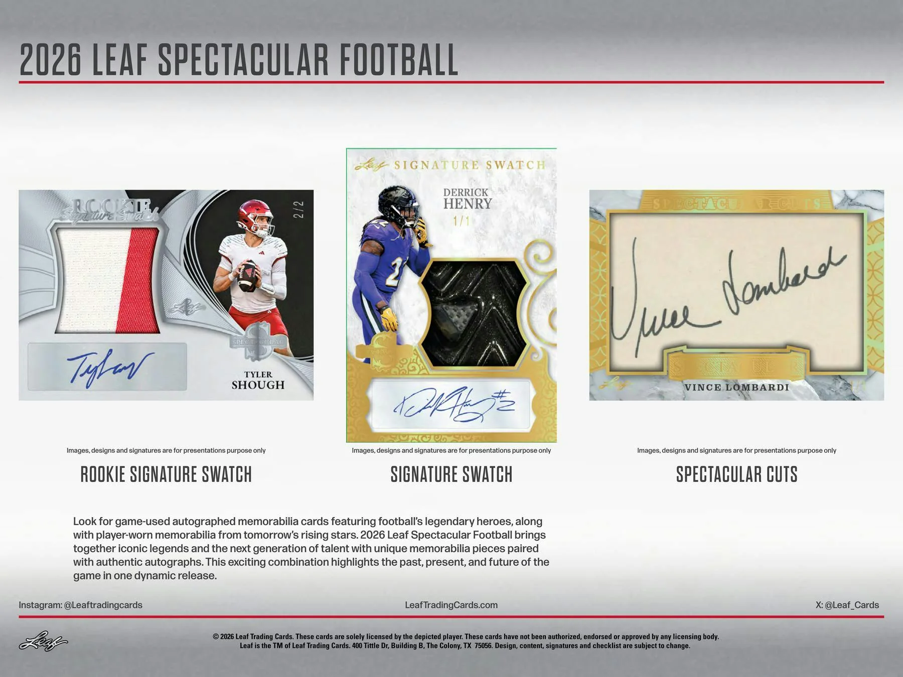2026 Leaf Spectacular Football Hobby Box | Columbia Sports Cards - Image 5