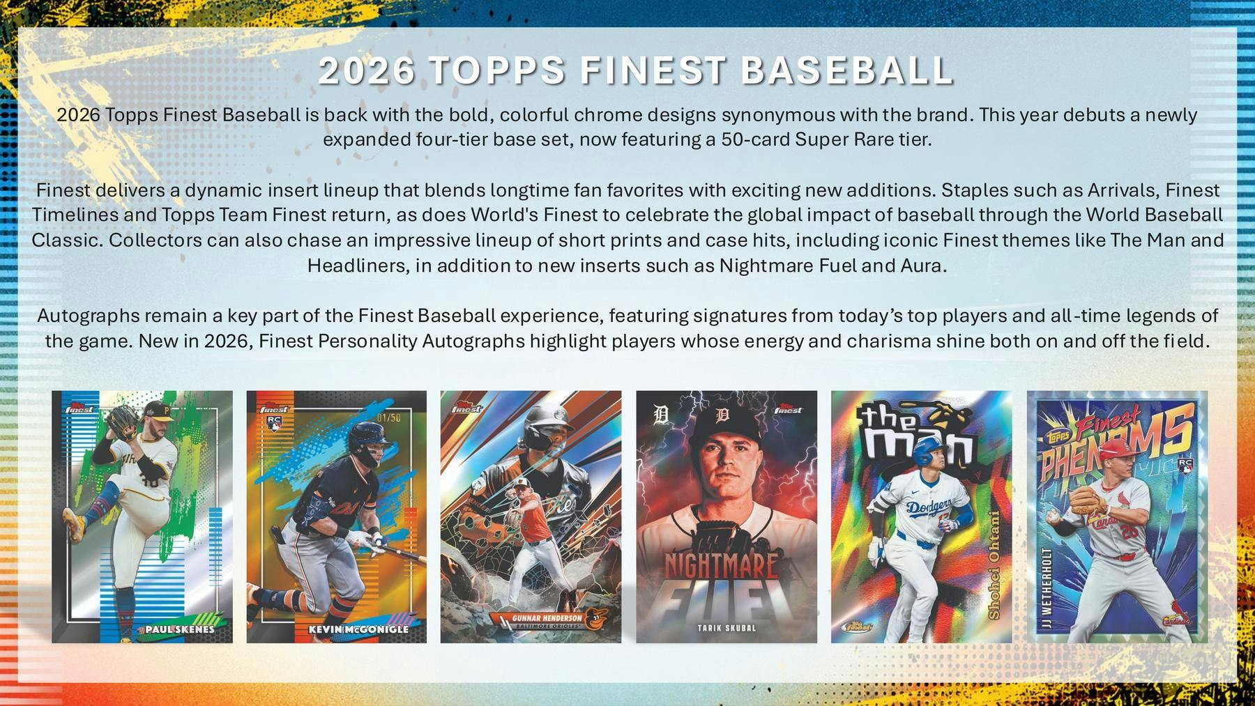 2026 Topps Finest Baseball Delight Box | Columbia Sports Cards - Image 4