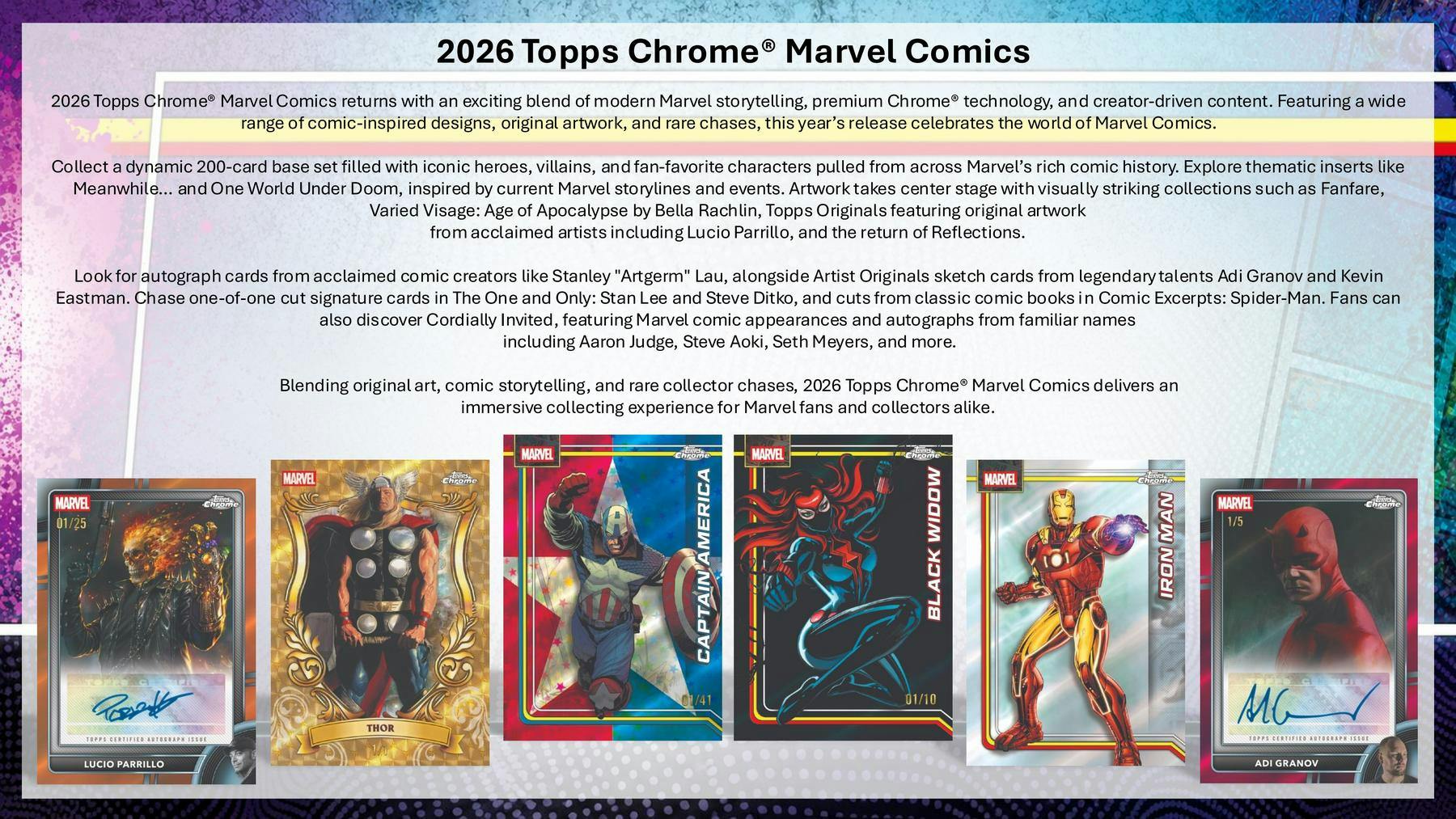 2026 Topps Chrome Marvel Comics Blaster Box | Columbia Sports Cards - Image 4