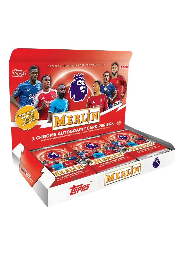 2025-26 Topps Merlin English Premier League Soccer Hobby Box | Columbia Sports Cards