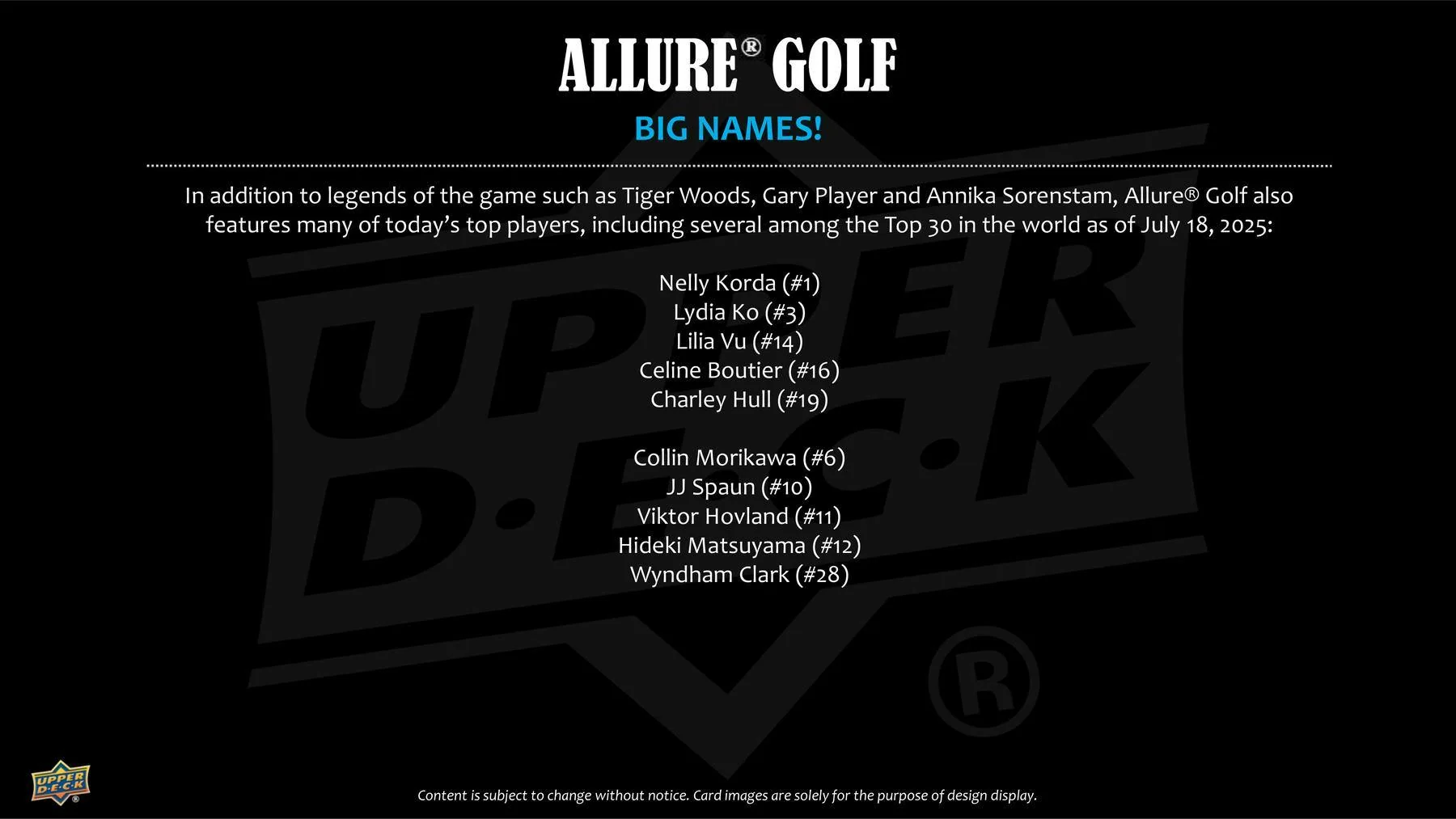 2026 Upper Deck Allure Golf Hobby Box - Image 4