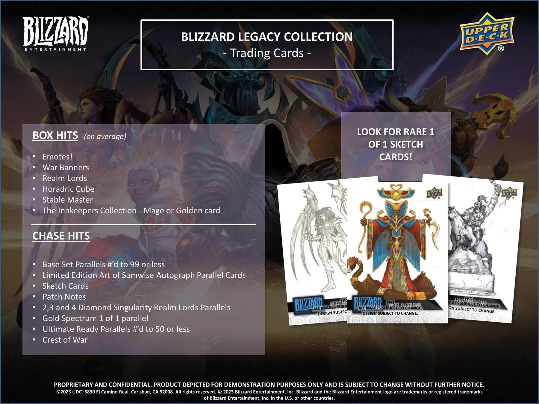 Blizzard Entertainment Legacy Collection Hobby Box (Upper Deck 2023) - Image 11