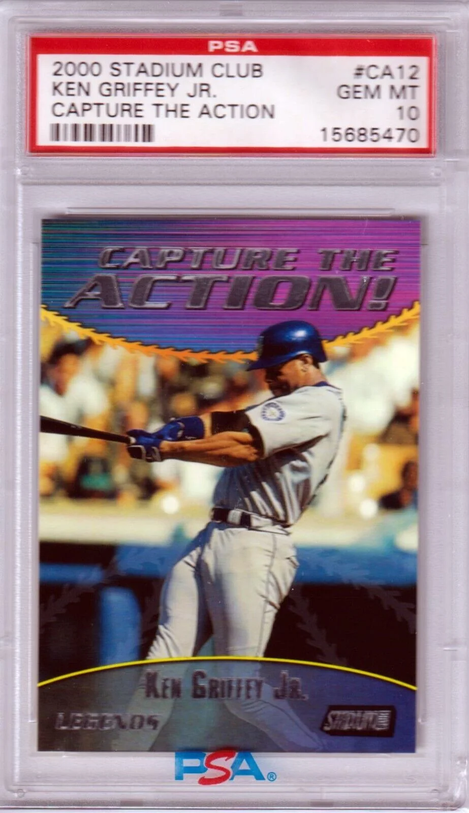 KEN GRIFFEY JR 2000 Stadium Club Capture the Action PSA 10 GEM MINT POP 18
