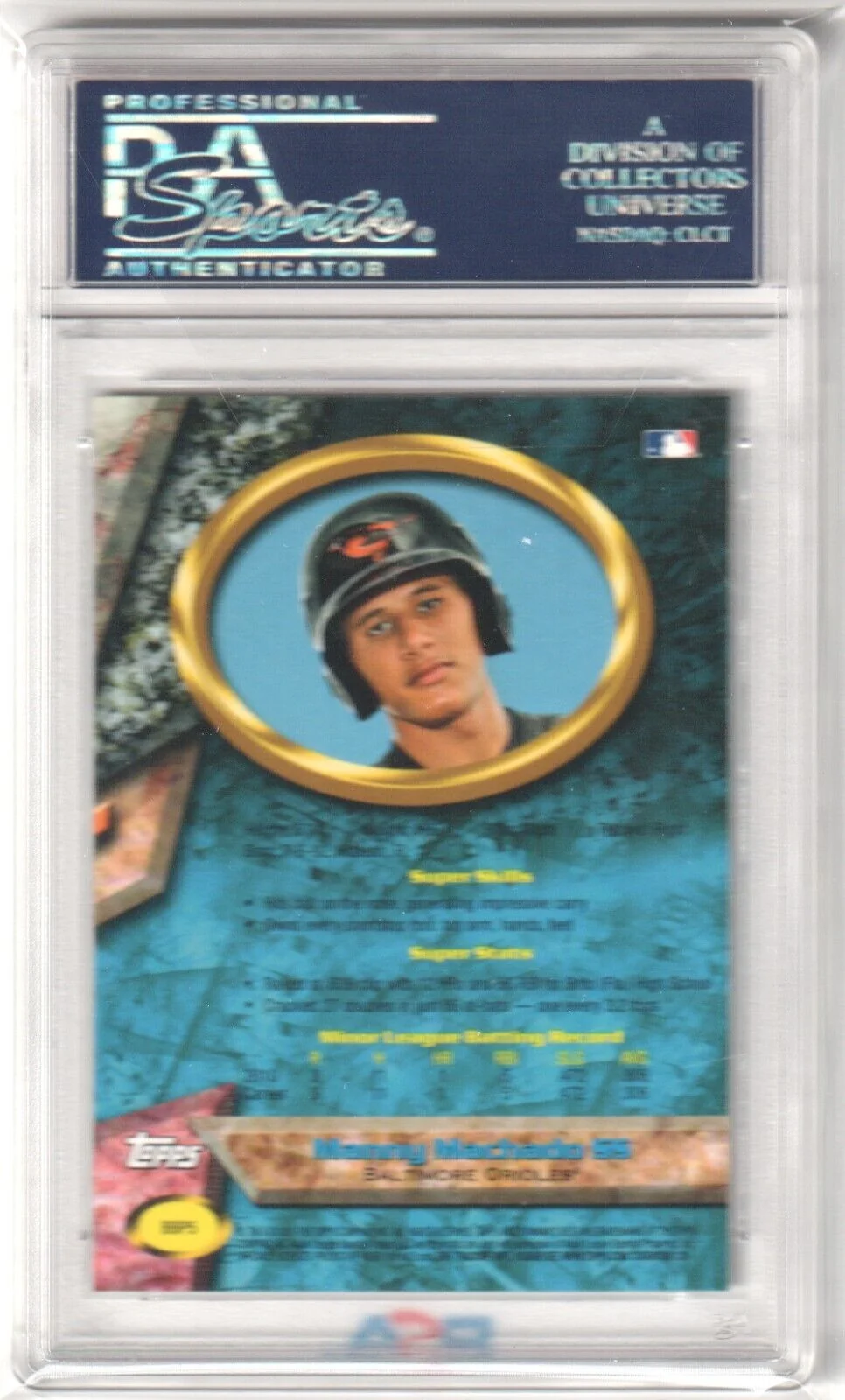 MANNY MACHADO 2011 Bowman's Best Prospects #BBP5 PSA 10 GEM MINT - PADRES - Image 2
