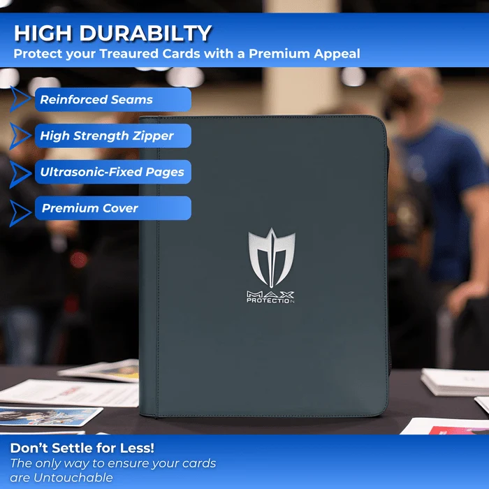 Max Pro Ultra Guardian Top Loader Binder | Holds 252 Standard 3″×4″ Sports & Pokemon Cards - Image 5