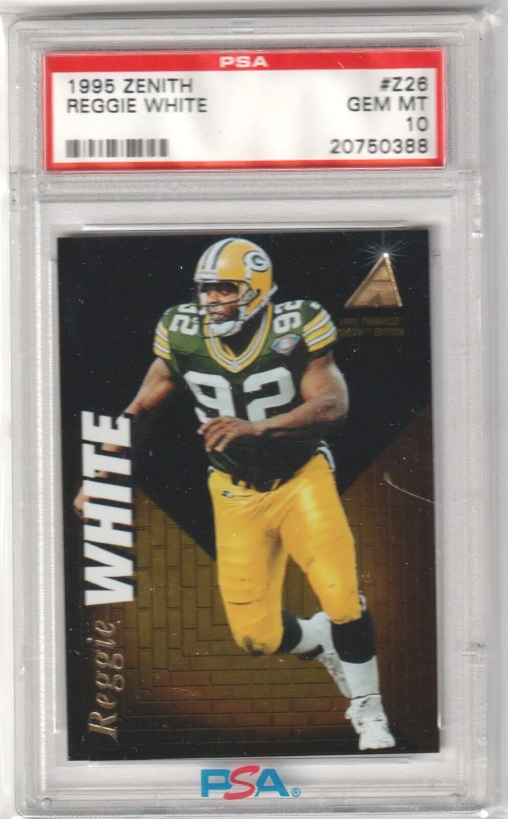 REGGIE WHITE 1995 Pinnacle Zenith #Z26 PSA 10 GEM MINT - PACKERS