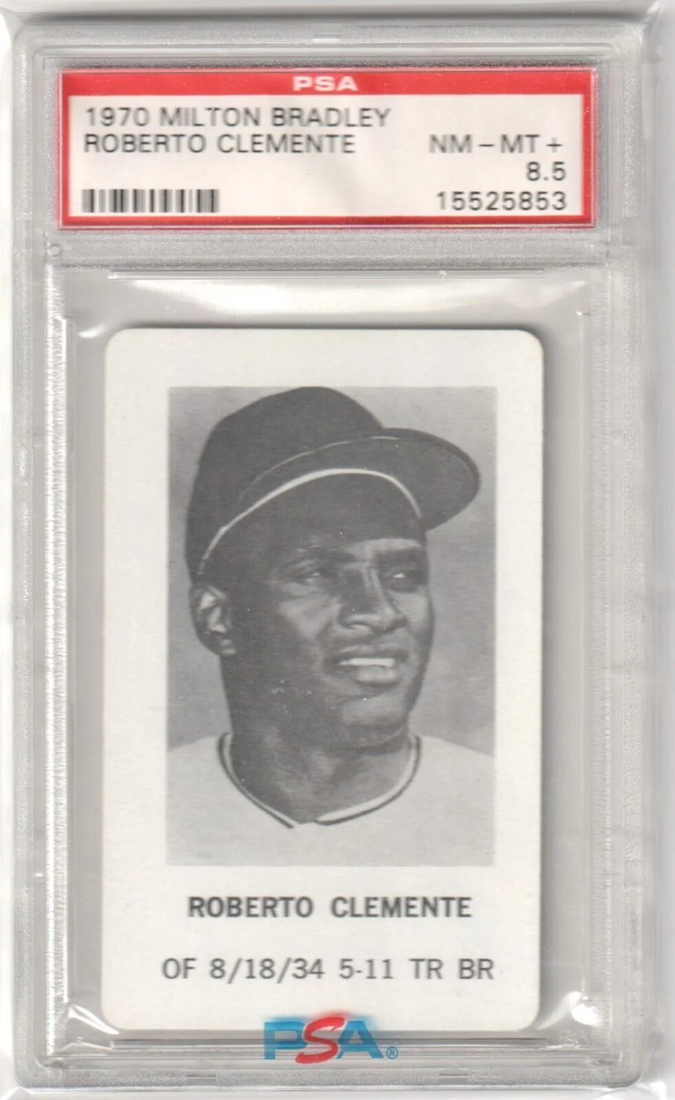 ROBERTO CLEMENTE 1970 Milton Bradley PSA 8.5 NM-MT+ - PIRATES