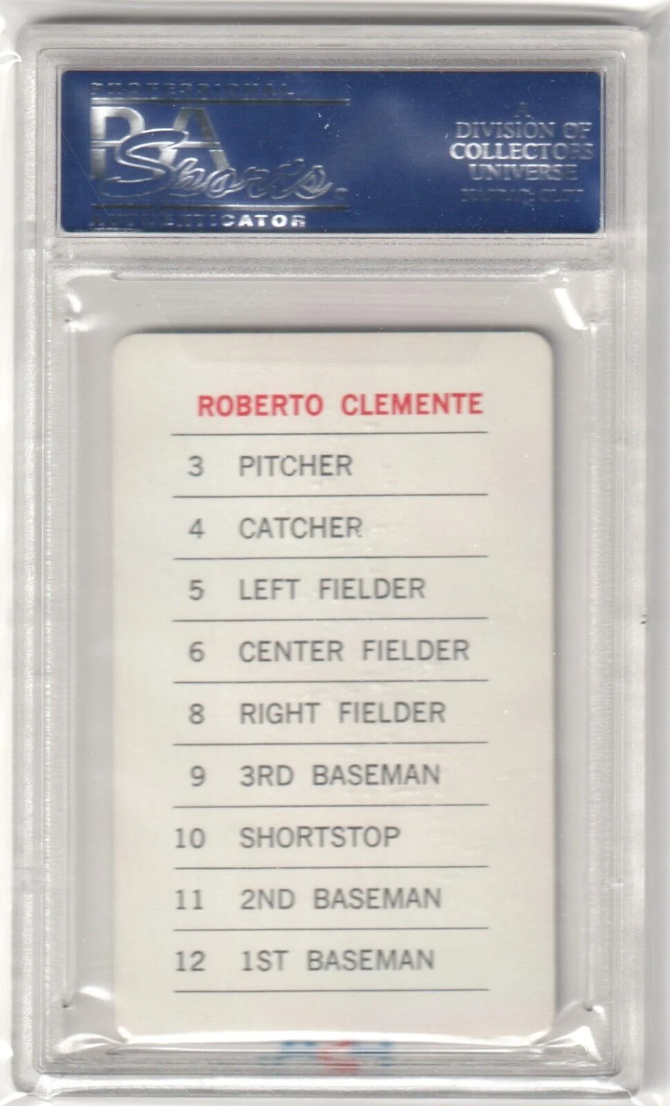 ROBERTO CLEMENTE 1970 Milton Bradley PSA 8.5 NM-MT+ - PIRATES - Image 2