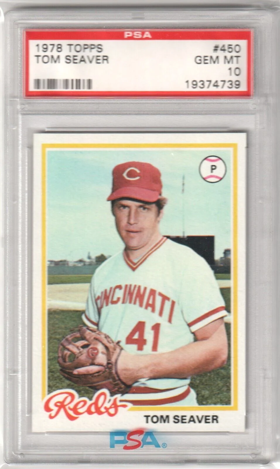 TOM SEAVER 1978 Topps #450 PSA 10 GEM MINT - REDS