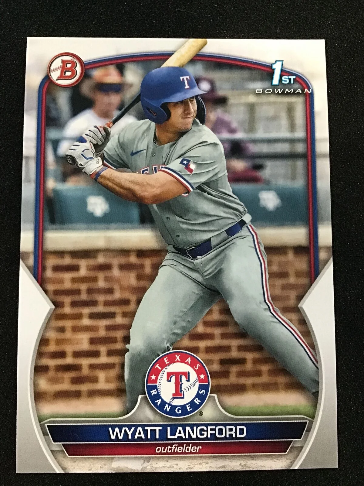 Wyatt Langford 2023 Bowman Draft 1st BD-106 - Texas Rangers